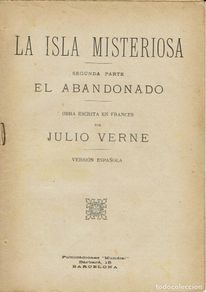 Livros antigos: LA ISLA MISTERIOSA, POR JULIO VERNE. AÑOS ¿20? (13.4)